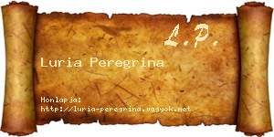 Luria Peregrina névjegykártya